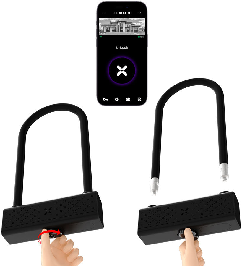 OnGuard BLACK X Titan RockSolid Smart Shackle U-Lock