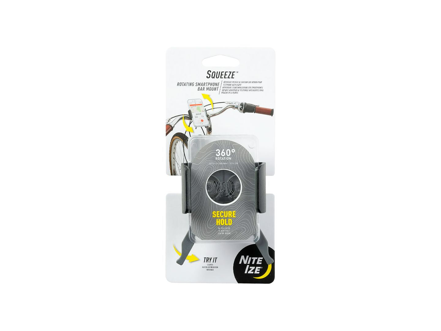 Computer Part Nite Ize Squeeze Rotating Phone Mount Clear