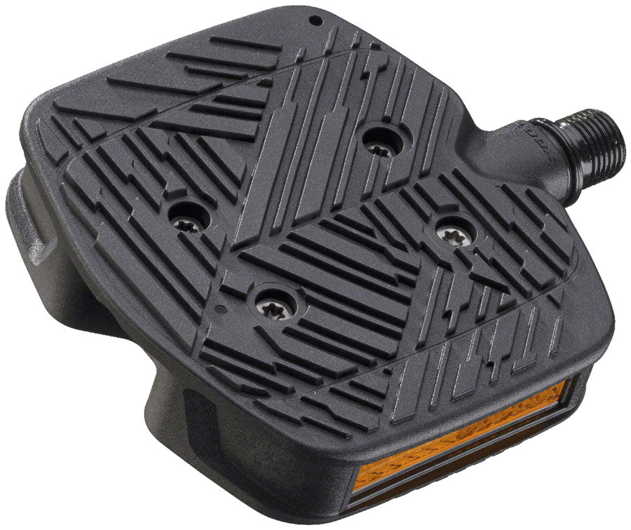 LOOK GEO TREKKING GRIP Pedals - Single Side Clipless Platform Chromoly 9/16" BLK