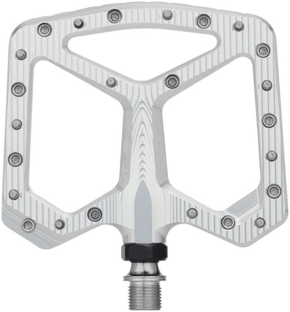 Wolf Tooth Ripsaw Aluminum Pedals - Platform Aluminum 9/16" Black Raw Silver