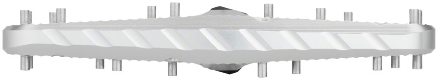 Wolf Tooth Ripsaw Aluminum Pedals - Platform Aluminum 9/16" Black Raw Silver