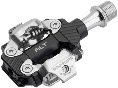 Wolf Tooth ALT XC Clipless Pedals - Dual Sided Clipless Alloy 9/16" BLK Pair Shimano SPD