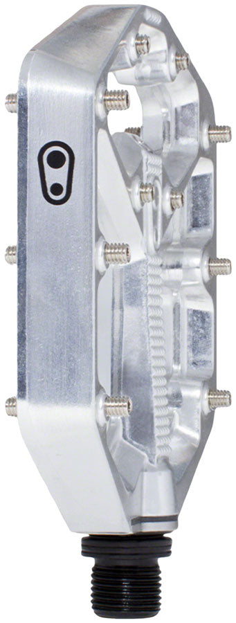 Crankbrothers Stamp 7 Pedals - Platform Aluminum 9/16" High Polish Silver Small