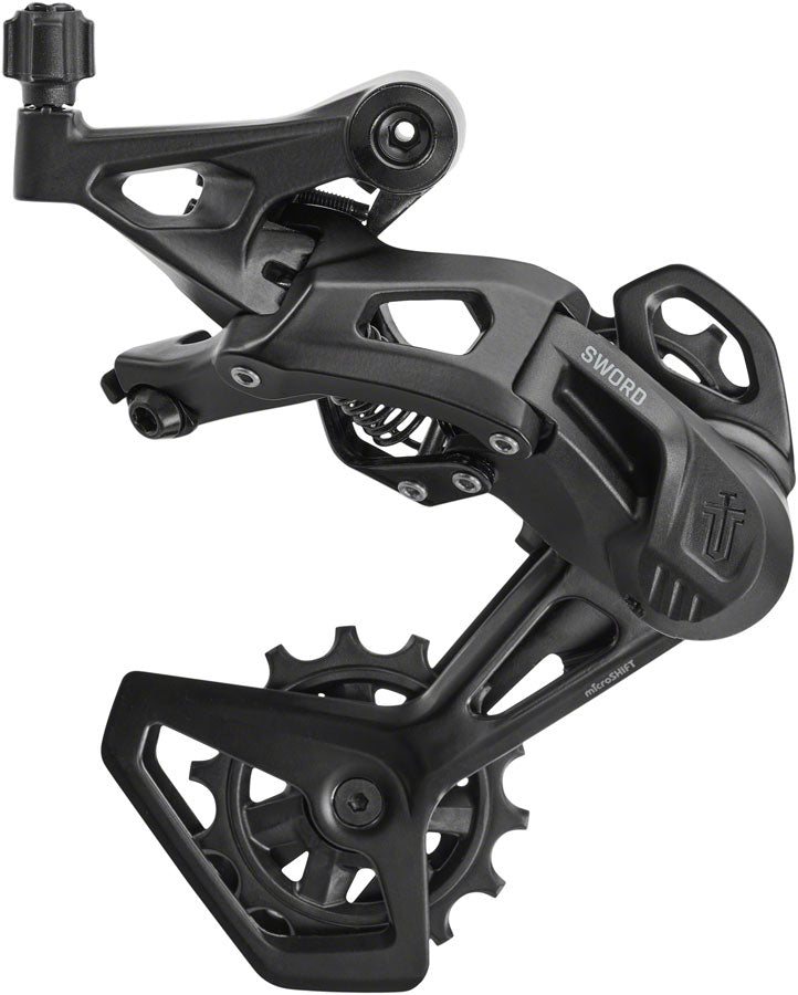 microSHIFT Sword BLK 1x9-Speed Groupset - Includes Brake/Shifters Rear Derailleur Medium Cage 11-42t Cassette