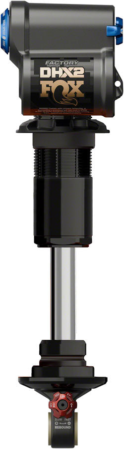 FOX DHX2 Factory Rear Shock - Trunnion Metric 205 x 60 mm 2-Position Lever Hard Chromoly Damper Shaft