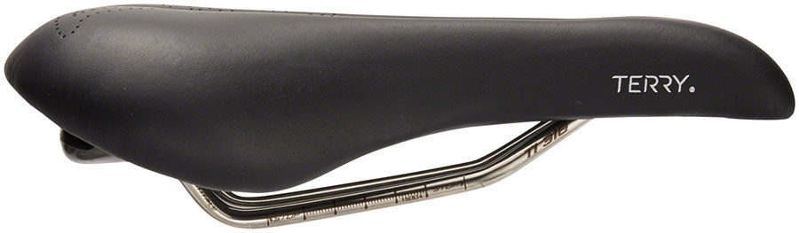 Terry Butterfly Ti Gel+ Saddle - Titanium Black Womens