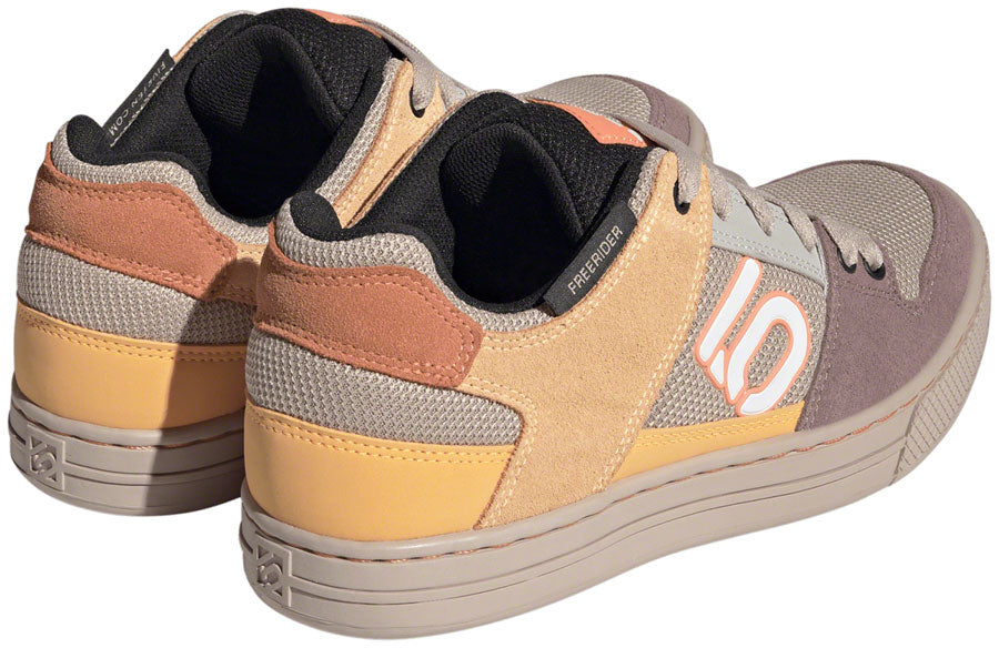 Five Ten Freerider Flat Shoes - Womens Wonder Taupe/Ftwr White/Acid Orange 7