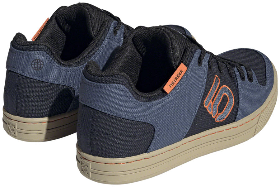 Five Ten Freerider Canvas Flat Shoes - Mens Core Legend Ink/Wonder Steel/Impact Orange 10.5