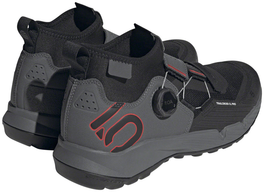 Five Ten Trailcross Pro Mountain Clipless Shoes - Mens Gray Five/Core BLK/Red 9.5