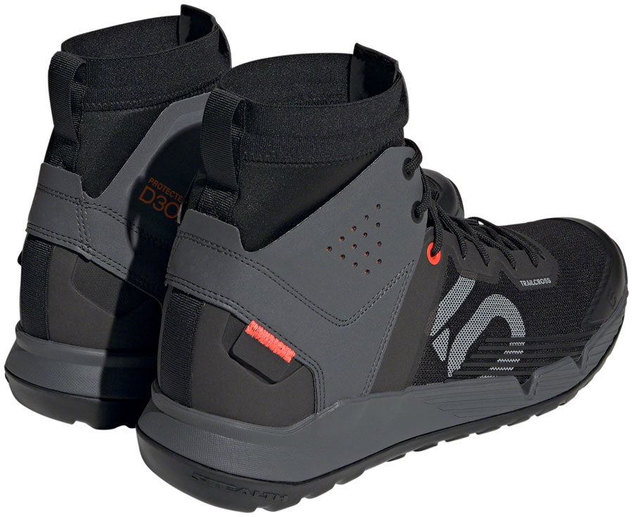 Five Ten Trailcross Mid Pro Flat Shoes - Mens Core BLK/Gray Two/Solar Red 12