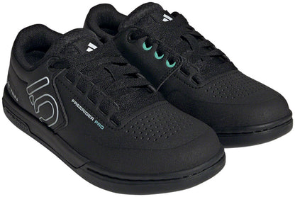 Five Ten Freerider Pro Flat Shoes - Womens Core BLK/Crystal White/Acid Mint 5.5