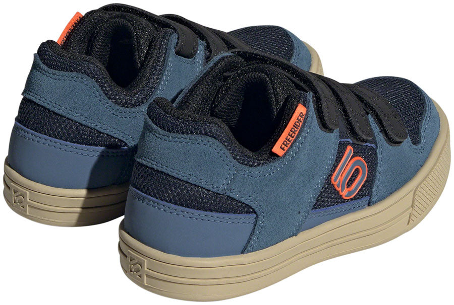 Five Ten Freerider Kids VCS Flat Shoes - Youth Legend Ink/Wonder Steel/Impact Orange 5.5K