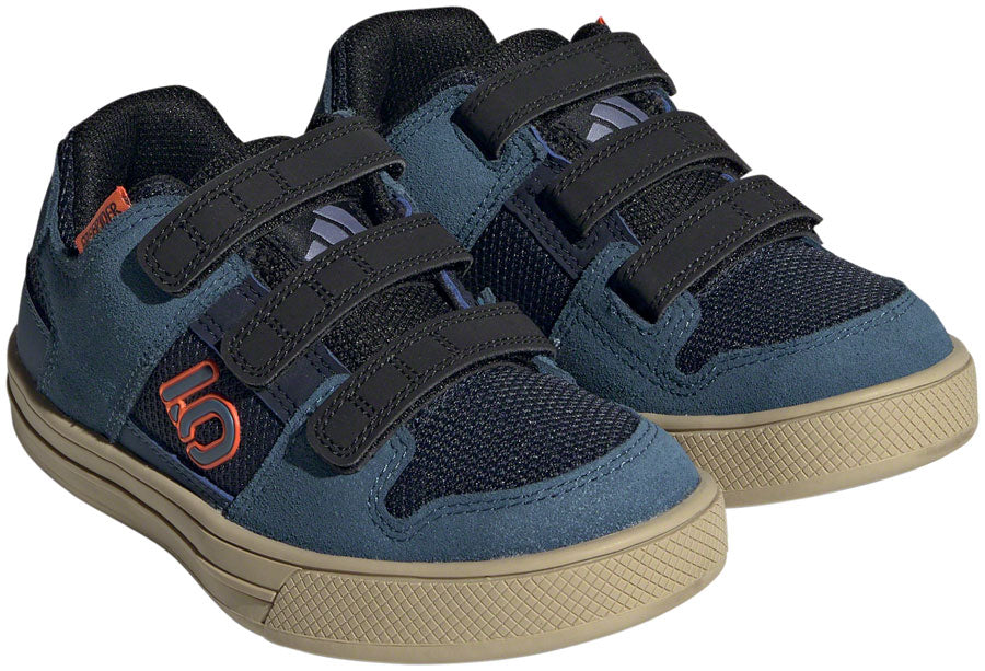 Five Ten Freerider Kids VCS Flat Shoes - Youth Legend Ink/Wonder Steel/Impact Orange 13.5K