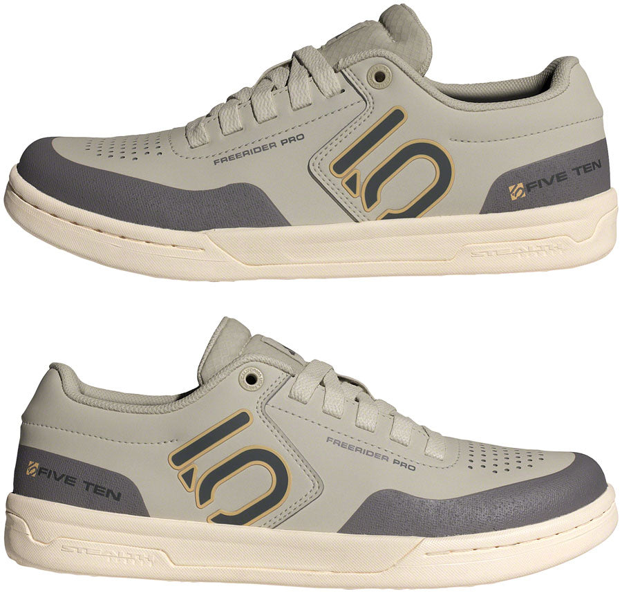 Five Ten Freerider Pro Flat Shoes - Mens Putty Gray/Carbon/Charcoal 8