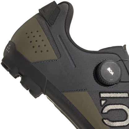 Five Ten Kestrel BOA Mountain Clipless Shoes - Mens Gray Six/Silver Pebble/Olive Strata 10.5