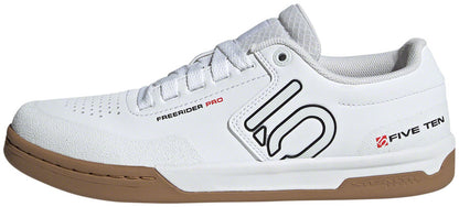Five Ten Freerider Pro Flat Shoes - Mens FTWR White/Core Black/Red 7.5
