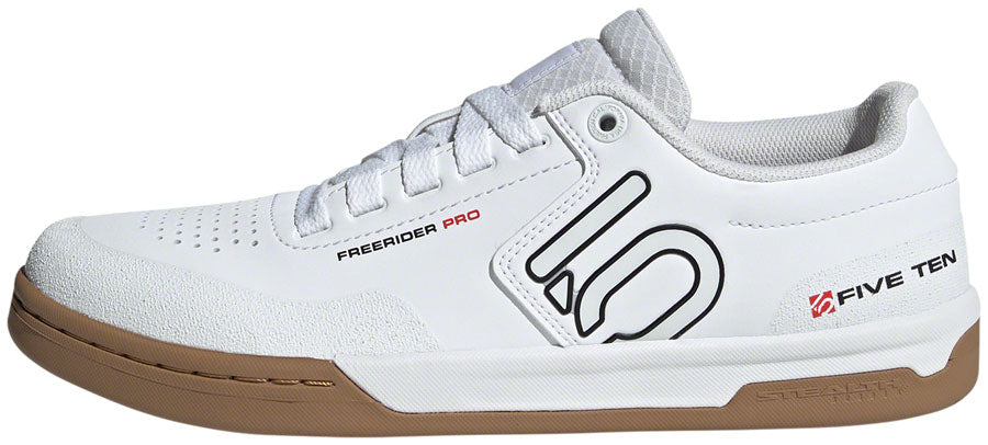 Five Ten Freerider Pro Flat Shoes - Mens FTWR White/Core Black/Red 11
