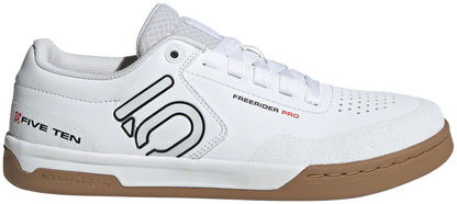 Five Ten Freerider Pro Flat Shoes - Mens FTWR White/Core Black/Red 13