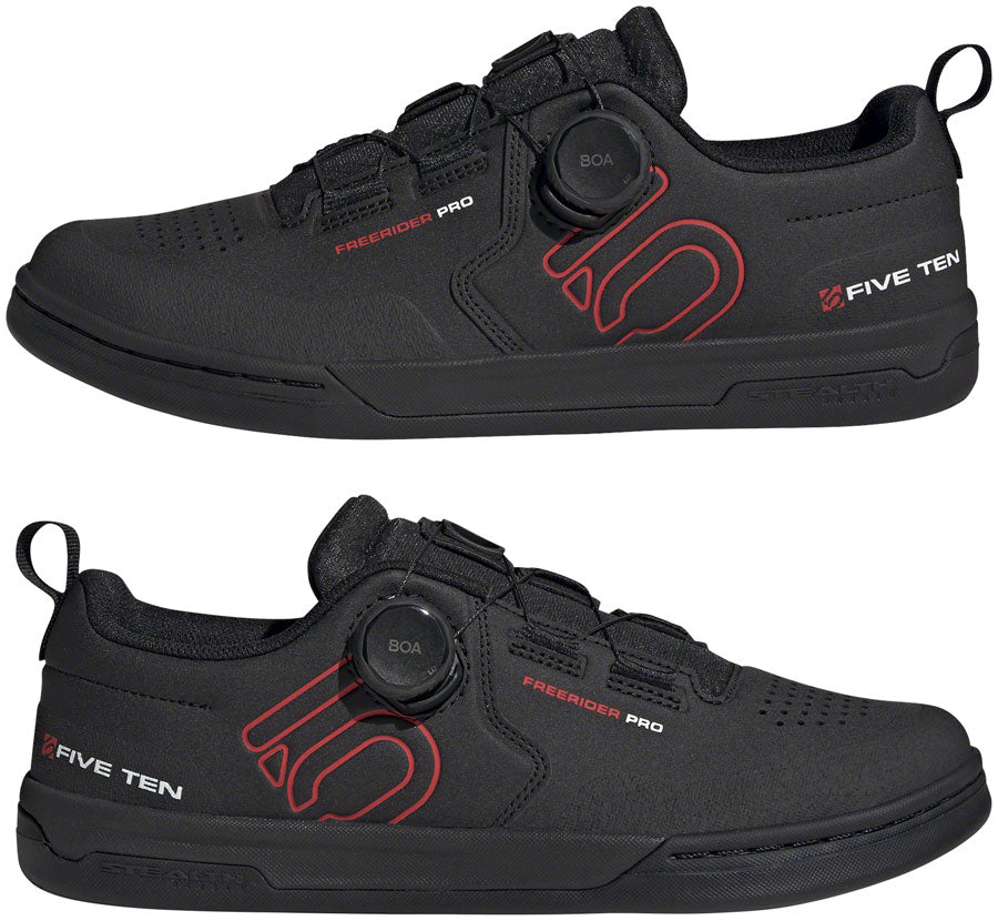 Five Ten Freerider Pro BOA Flat Shoes - Mens Core Black/Red/FTWR White 15
