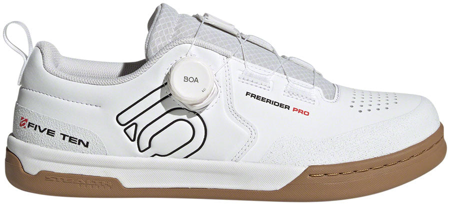 Five Ten Freerider Pro BOA Flat Shoes - Mens FTWR White/Core Black/Red 12.5