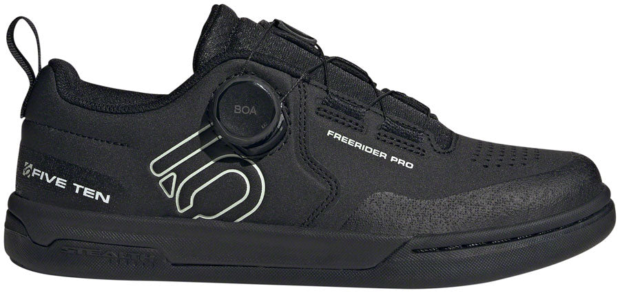 Five Ten Freerider Pro BOA Flat Shoes - Womens  Core BLK/Linen Green/FTWR White 8.5