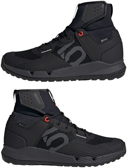 Five Ten Trailcross GTX Flat Shoes - Mens Core Black / Gray / Solar Red 13