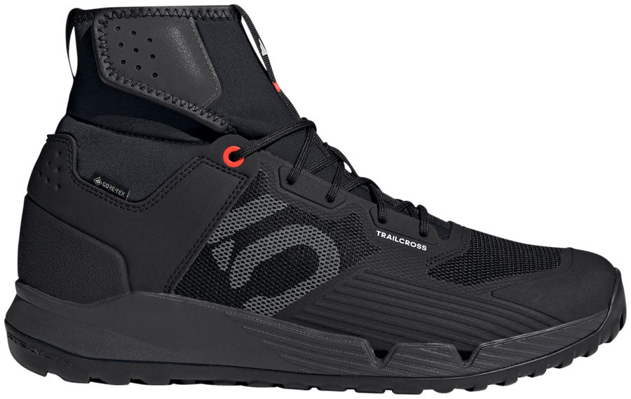 Five Ten Trailcross GTX Flat Shoes - Mens Core Black / Gray / Solar Red 7.5