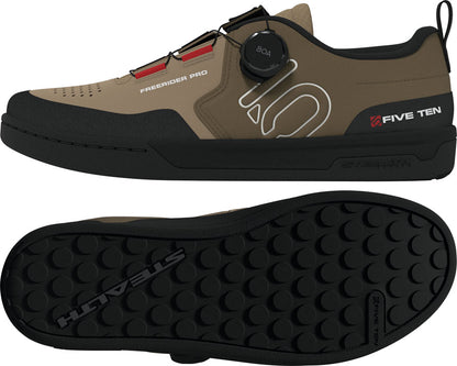 Five Ten Freerider Pro Boa Flat Shoes - Mens Cardboard/Off White/Core BLK 14