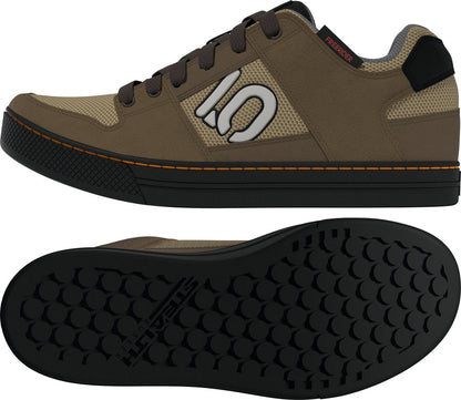 Five Ten Freerider Flat Shoes - Mens Cardboard/Wonder Alumina/Pure Tangerine 13