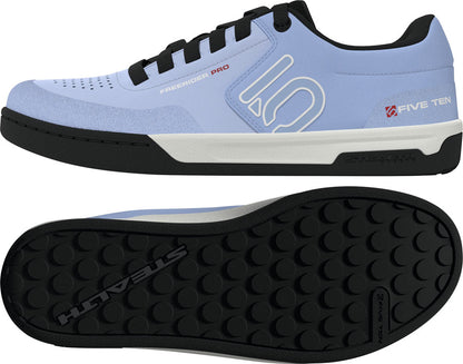 Five Ten Freerider Pro Flat Shoes - Womens Crystal Sky/Off White/Glow Blue 9