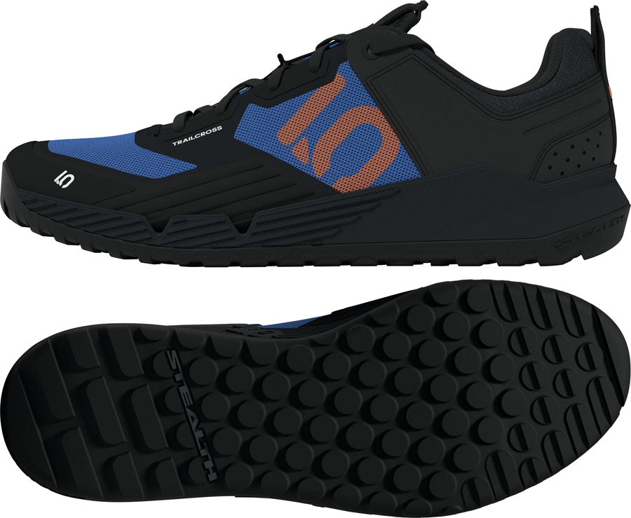 Five Ten Trailcross XT Flat Shoes - Mens Core BLK/Pure Orange/Ray Blue 8.5