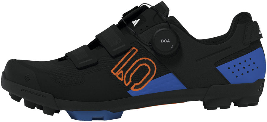 Five Ten Kestrel BOA Mountain Clipless Shoes - Mens Core BLK/Pure Orange/Ray Blue 10