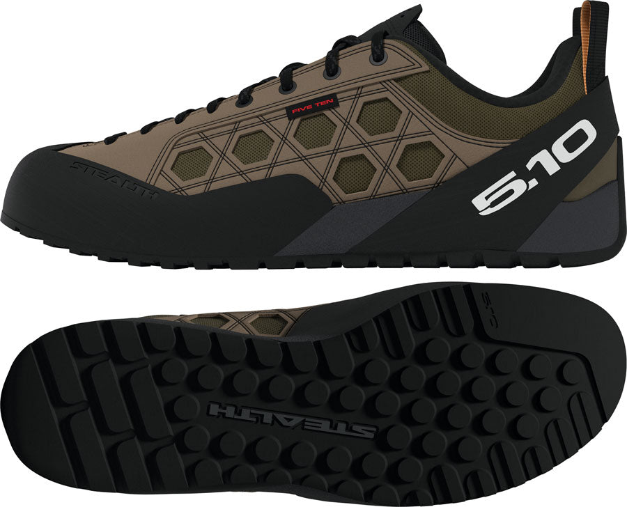 Five Ten Guidetennie Flat Shoes - Mens Cardboard/FTWR White/Core Black 7