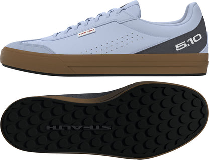 Five Ten Sleuth DLX 2 Flat Shoes - Mens Crystal Sky/Footwear White/Gray 6 7.5