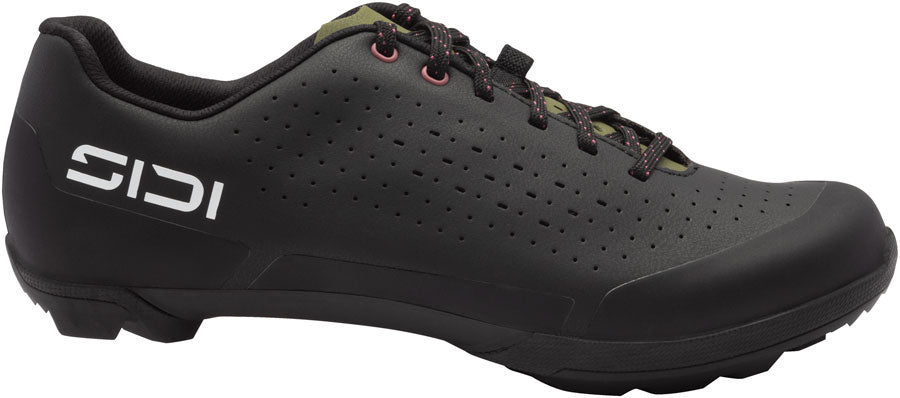Sidi Asper Laces Gravel Shoes - Mens Black/Olive Green 43