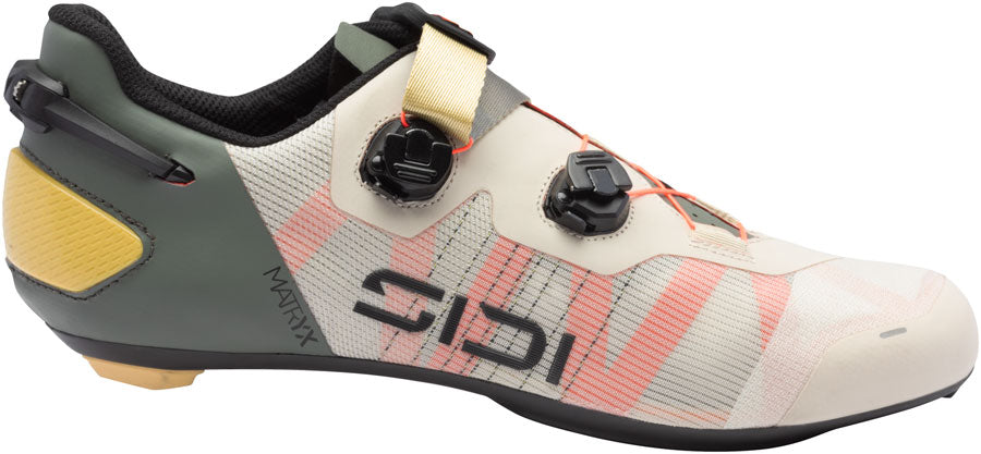 Sidi Wire 3 Road Shoes - Mens Sand Coral Fluo 42.5