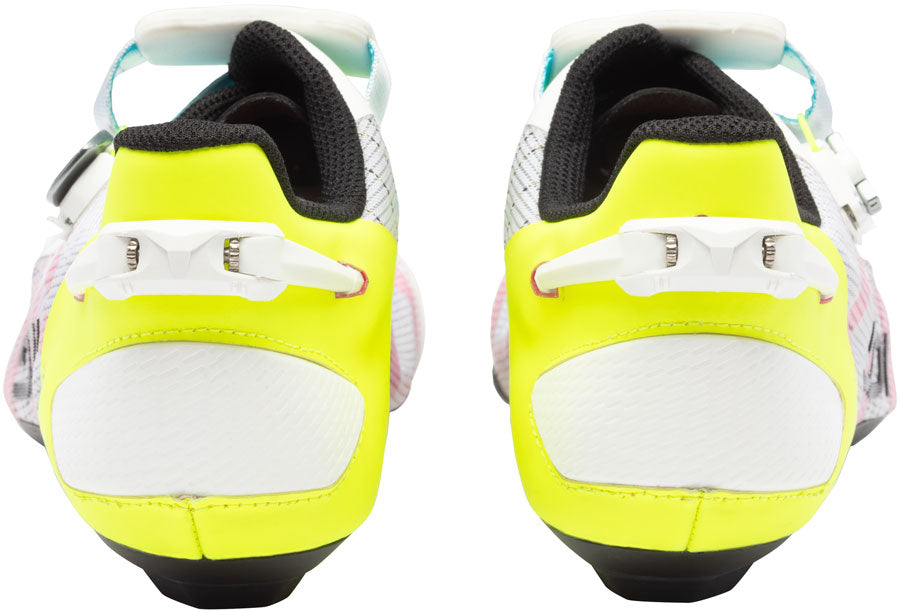 Sidi Wire 3 Road Shoes - Mens White/Yellow Fluo 41.5