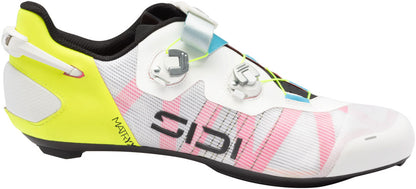 Sidi Wire 3 Road Shoes - Mens White/Yellow Fluo 41