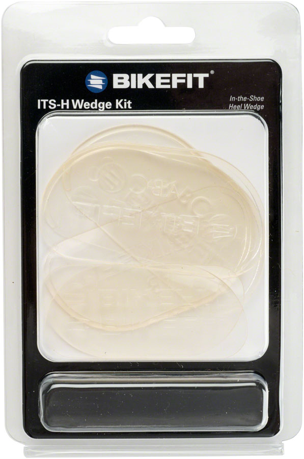 BikeFit In The Shoe Nesting Heel Wedges 2 3 and 4 Degree 6-Pack Clear