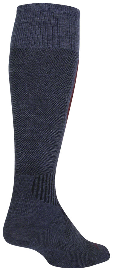 SockGuy Mountain Flyweight Wool Socks - 12" Denim Small/Medium