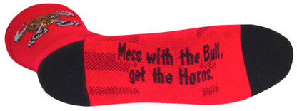 SockGuy Crew Bullish Socks - 6" Red Small/Medium
