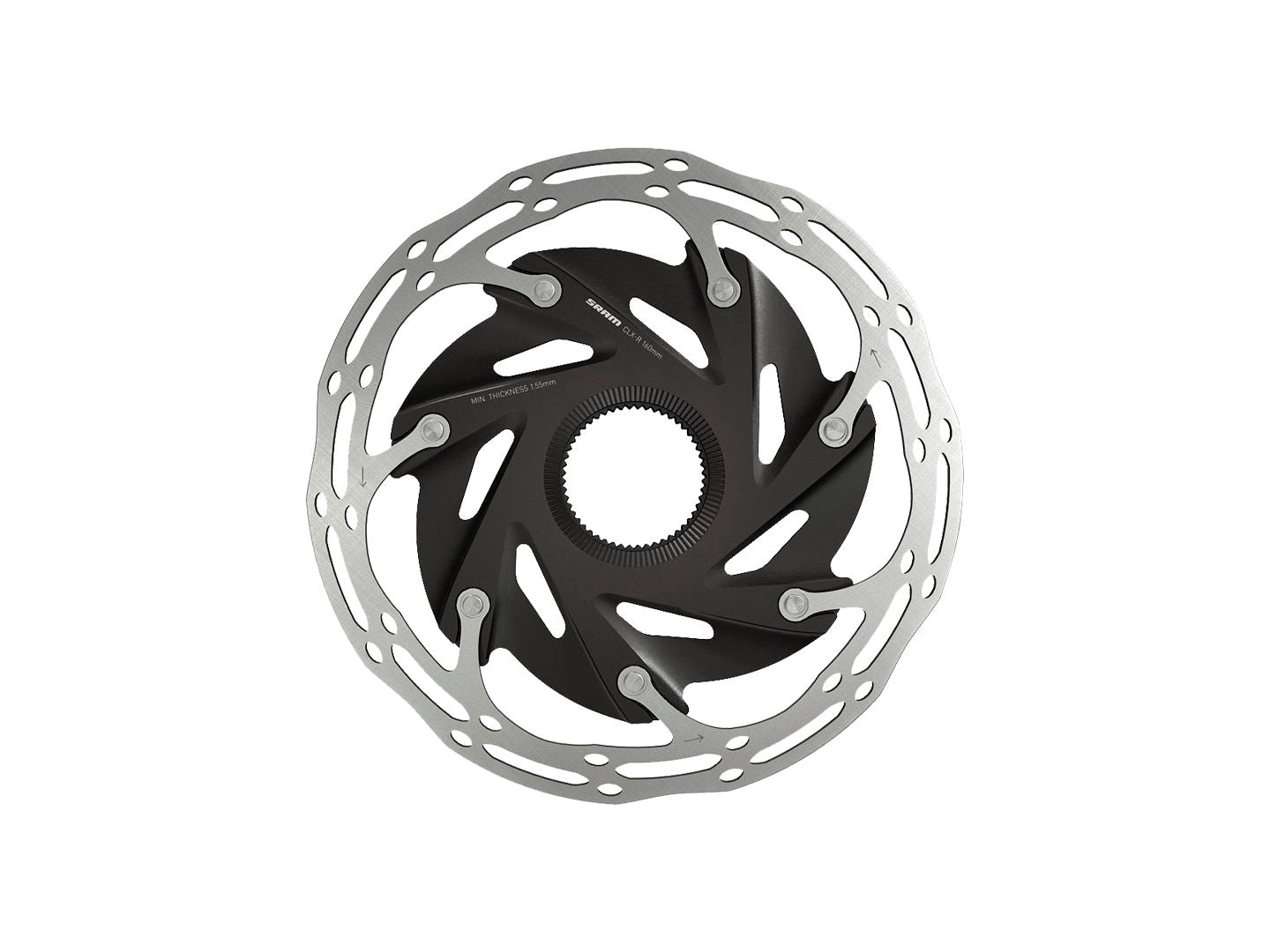 SRAM CenterLine XR Disc Brake Rotor - 140mm Center Lock Silver/Black