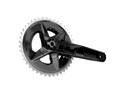 SRAM Rival AXS Wide Crankset - 170mm 12-Speed 43/30t 94 BCD DUB Spindle Interface BLK D1