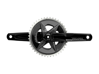 SRAM Rival AXS Wide Crankset - 170mm 12-Speed 43/30t 94 BCD DUB Spindle Interface BLK D1