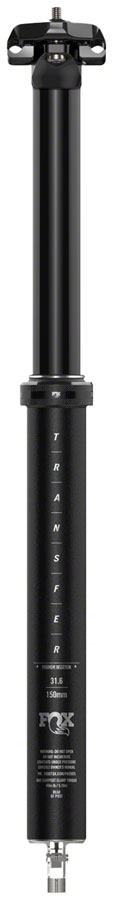 FOX Transfer Performance Elite Dropper Seatpost - 31.6 mm 240 mm Internal Routing Anodized BLK