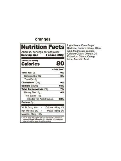 Supplement Skratch Sport Hydration Oranges 1lb Bag