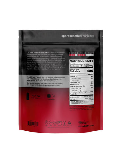 Supplement Skratch Superfuel Raspberry 8 Serving