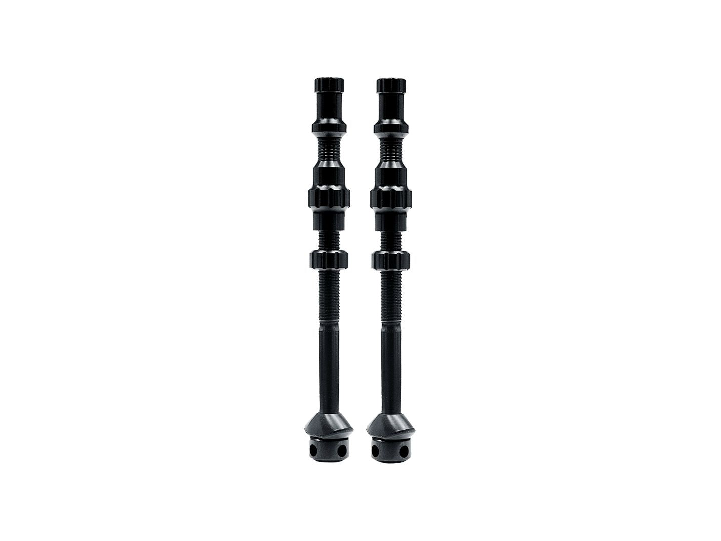 Stans Tubeless Exo-Core Valve Stems - Alloy Extra Tall Black Pair