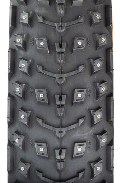 45NRTH Dillinger 5 Tire - 26 x 4.6 Tubeless Folding Tan 60 TPI 258 Concave Carbide Aluminum Studs