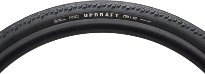 Teravail Updraft Tire - 700 x 40 Tubeless Folding BLK Light Supple Fast Compound